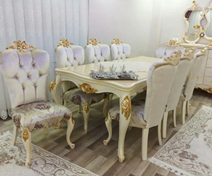 Images of Hand Carved Dining Table Set