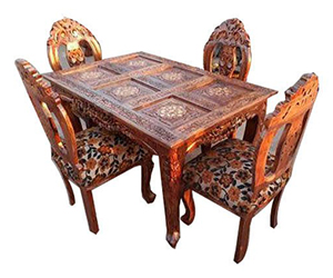 Images of Hand Carved Dining Table Set